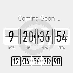 Flip Coming Soon, countdown timer