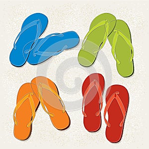 Flip Flop Abstract Icons