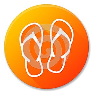 Flip flop circle icon design