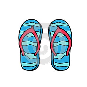 Flip flop clipart vector illustration