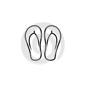 Flip flop icon design template vector isolated illustration