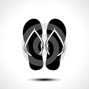 Flip flop icon photo