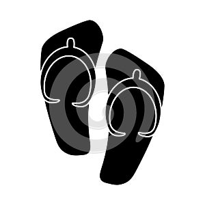 flip flop sandals beach pictogram