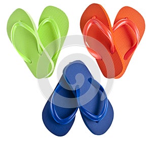 Flip Flop Sandals in Heart Shapes
