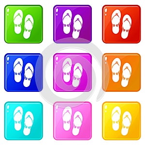 Flip flop sandals set 9