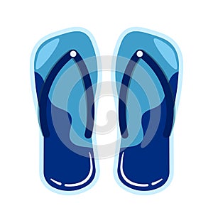 Flip Flop Sandals Slippers Animated Cartoon for Summer Doodle PNG Illustration