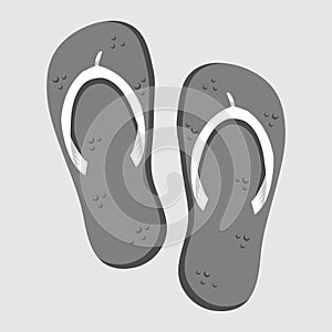 Flip Flop Shoe Vector Icon