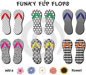 Flip Flop Shoes & Flowers