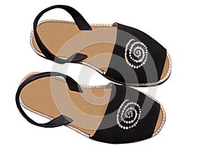 Flip flop summer shoes with clipping path