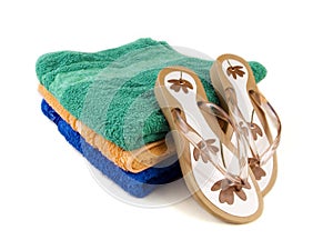Flip-flop and towels 3