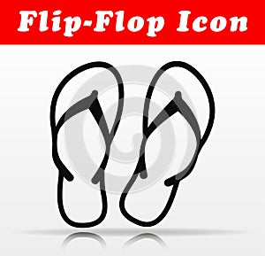 Flip flop vector icon design