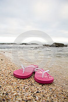 Flip-Flops on the beach