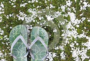 Flip-flops after hailstorm