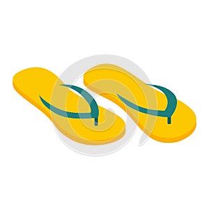 Flip flops isometric 3d icon