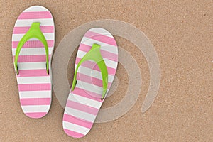 Flip Flops Sandals. 3d Rendering