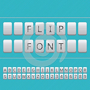 Flip font