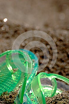 Flipflop in the sand