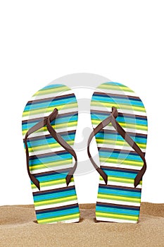 Flipflops on the sand