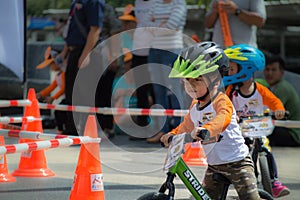 Flipper Balance Bike Chiangrai Championship, Children participate in balance bicycle race.