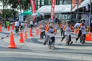 Flipper Balance Bike Chiangrai Championship, Children participate in balance bicycle race.