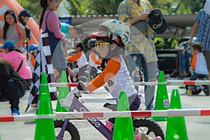 Flipper Balance Bike Chiangrai Championship, Children participate in balance bicycle race.