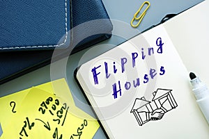 Flipping Houses phrase on the page