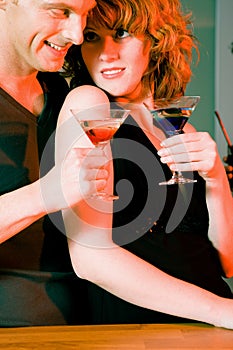 Flirt in a bar photo