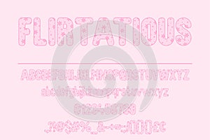 Flirtatious Coquette Color Font Set - Stylish Typography Design
