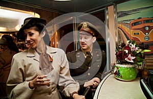 Flirting on the Troop Train