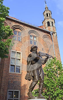 Flisak Statue in Torun, Poland