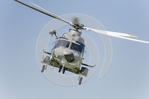 Fliyng helicopter