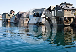 Float homes or marina village