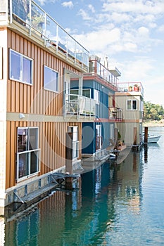 Float homes or marina village