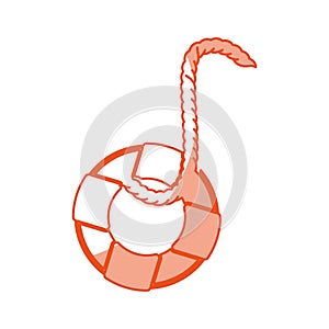 Float lifeguard isolated icon