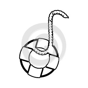 Float lifeguard isolated icon