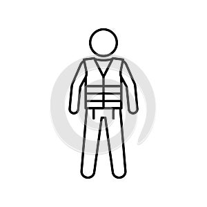 Float Line Vector icon which can easily modify or edit