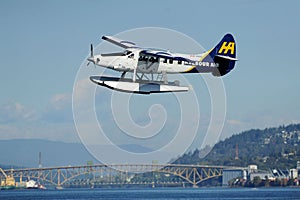 Float Plane taking off in Vancouver, Canada