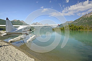 Float Plane on a Wilderness Lake