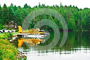 Float planes on Lake