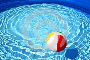 Floating ball in a swimming pool