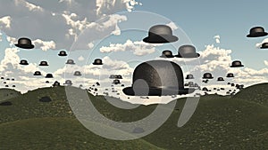 Floating Bowler Hats