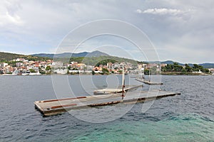 Floating breakwaters of Neos Marmaras