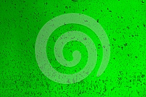 Floating bubbles in green liquid background texture.