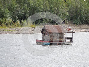 Floating Cabin â€” Dawson City, Yukon, Canada