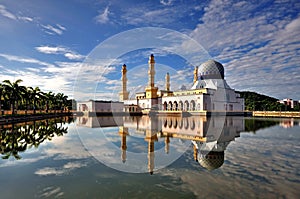 Floating City Mosque in Kota Kinabalu Sabah Borneo photo