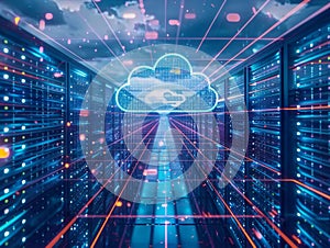 Floating Cloud in Server Room