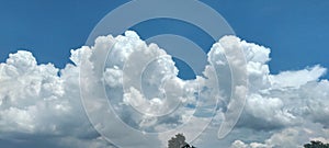 Floating clouds in motihari, bihar photo