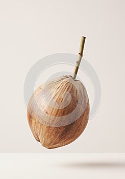 Floating Coconut with Stem