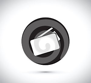 Floating credit card icon