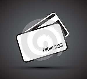 Floating credit card icon